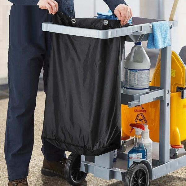 Janitorial Cart Bag Waterproof High Capacity Thickened Housekeeping Commercial Janitorial Cleaning Cart Bag