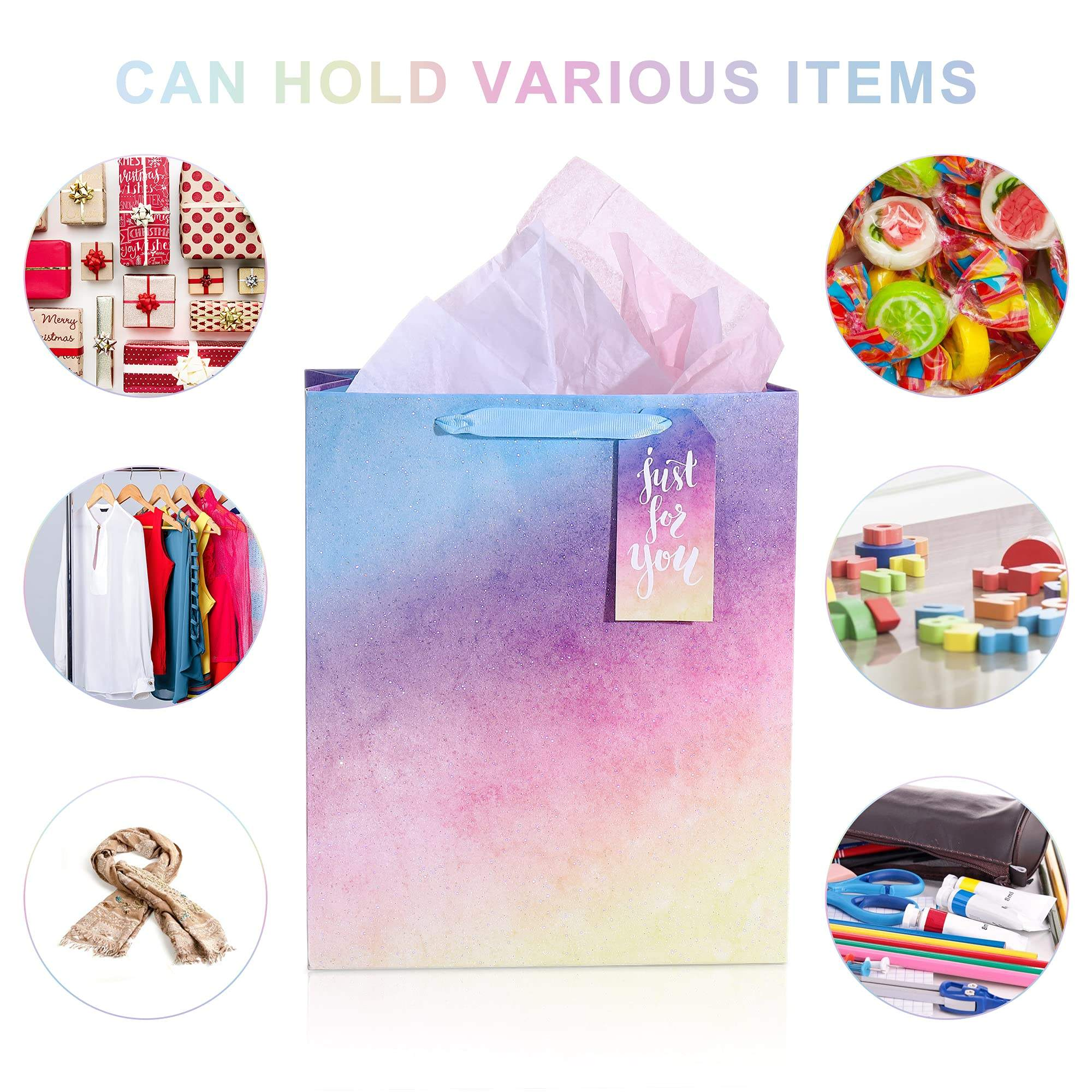 Eco-Friendly Customized Paper Gift Bags Twisted Handle Biodegradable Shopping