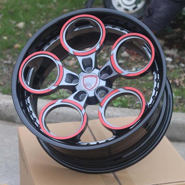 factory 18'' 19'' 20'' 21'' 22''colorful 2pcs concave big lip forging alloy wheel,forged wheels