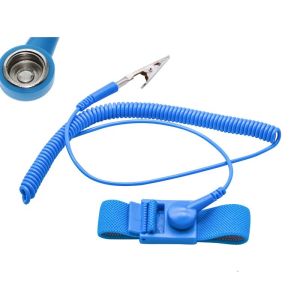Electronic Anti Static ESD Wrist Strap Components Repair Stainless Steel