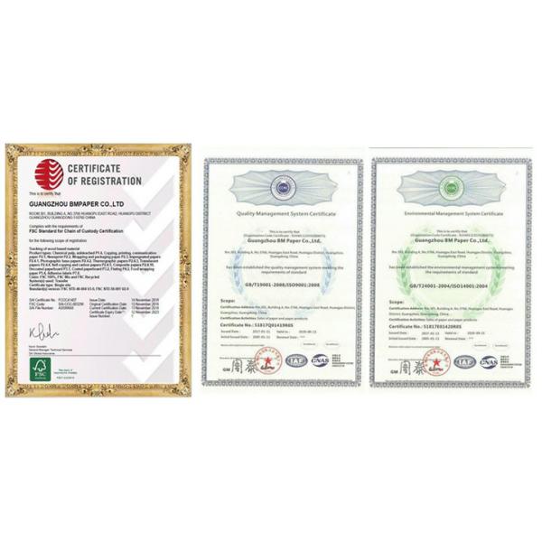 FSC C1S Ivory Board Poly Coated Paper 300gsm + 15g PE 70 x 100cm for Cup Making