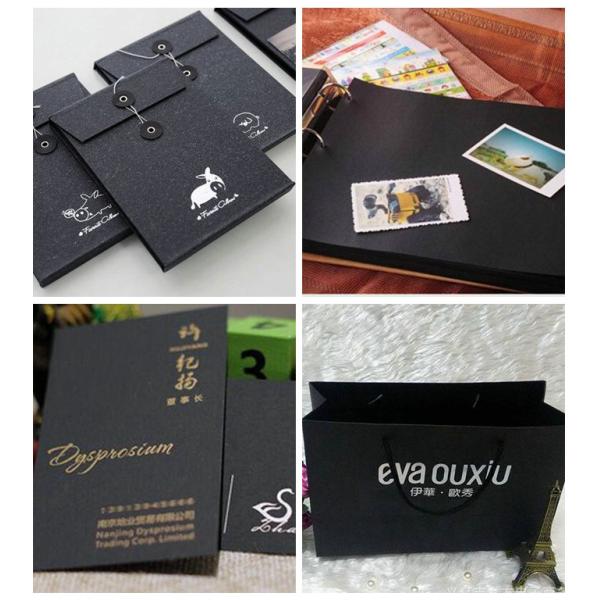 Uncoated Black Card Paper For Jewelry Box 300gsm 350gsm Good Stiffness