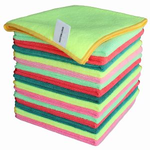 Quick Dry Reusable 40x40cm Microfiber Polishing Towels Cloth Anti Static