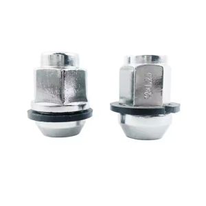 China M12x1.25 Hex Wheel Lug Nut With Spacer Chrome on sale