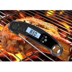 Foldable Long Digital Stem Instant Read Kitchen Thermometer Food Grade Material