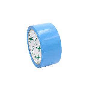 Sky Blue Custom Self Adhesive Logo Coloured Tape Bopp Carton Shipping