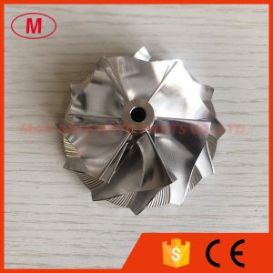 RHF5 reverse 49.50/63.80mm 6+6 blades high performance turbo aluminum 2618/milling/billet compressor wheel superback:3.4