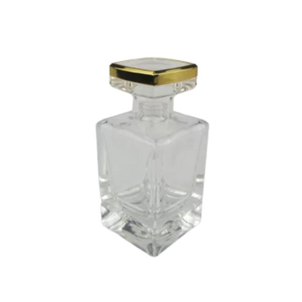 Buy Empty Perfume 50ml Glass Bottle Silver WIth  Spayer Customize Caps at wholesale prices