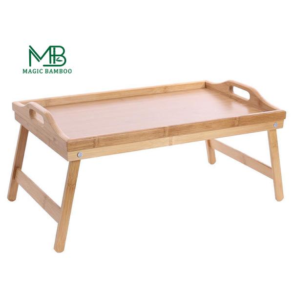 Handmade Wooden Bamboo Folding Picnic Table Tray Biodegradable