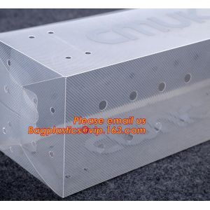 Soft Crease Folding PVC Clear Plastic Box, Custom Design Clear Plastic Box , PVC