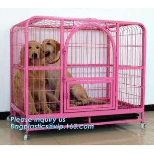 Pet Cages, Carriers & Houses foldable double door large dog kennel house,