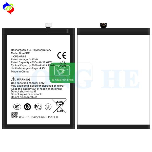 BL-48DX Mobile Version Silver 5000mAh Replacement Battery for Infinix Mobile Phone