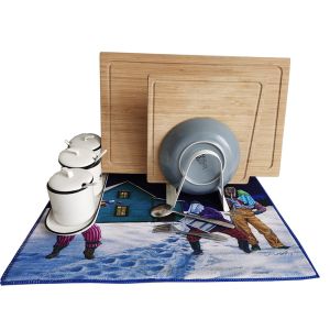 38x50cm Countertop Polyester Microfiber Dish Drying Mat