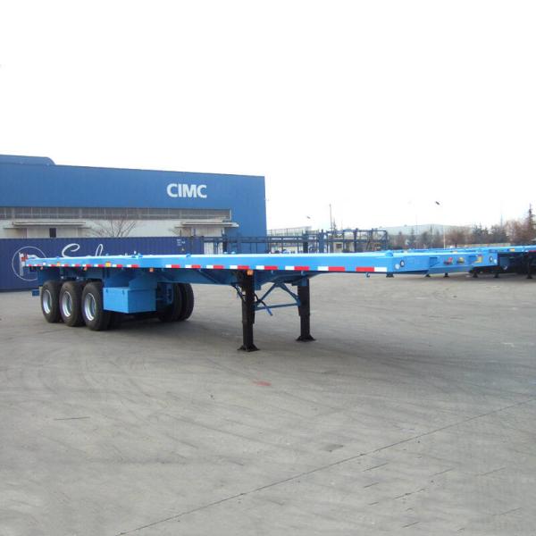 Buy Mechanical Suspension 3 Axle 40ft  60T Flatbed Semi Trailer at wholesale prices