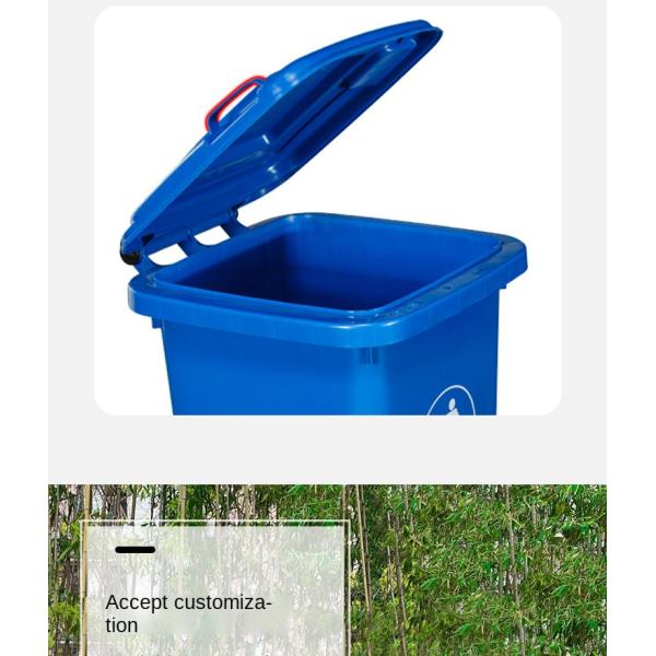 Outdoor Environmental protection Household Kitchen Large square Sanitation Commercial Plastic Classification Bucket with Lid