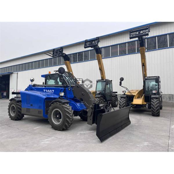 4x4 Telehandler Forklift T3007 With Snow Blade Euro 5 Engine For Europe