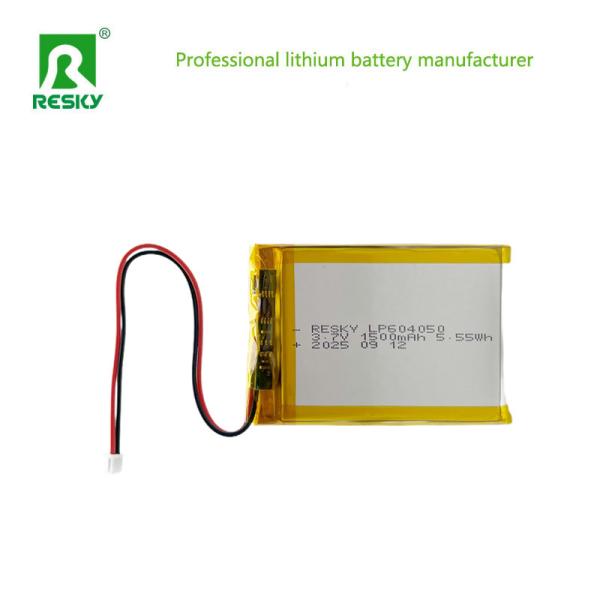 Lithium Polymer Battery Cell 604050 3.7v 1500mAh 5.55wh Rechargeable Lipo
