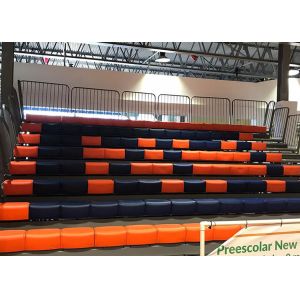 Quality Powder Coating Retractable Grandstand Seating For College Basketball Court for sale
