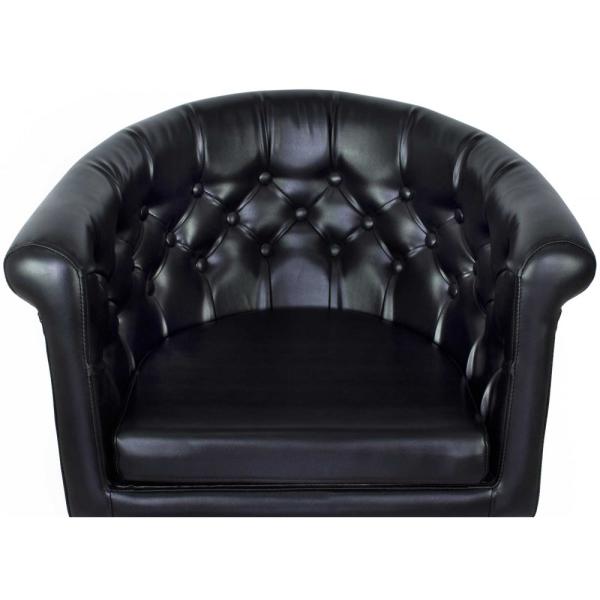 Custom Black Royal Salon Hair Styling Chairs U - Bar Footrest , Classic Design