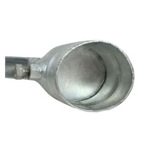 2 1/2" Post Corner Barb Wire Extension Arm Steel 3 Strand Galvanized Surface