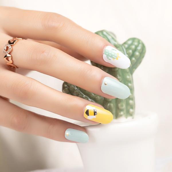 2D Uv Gel Nail Wraps With Long Lasting Stickers And Uv Lamp For Fashionable Appearance