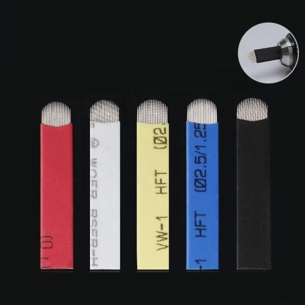 Medical Grade Stainless Steel 0.18mm Sterilized Disposable Microblading Needle
