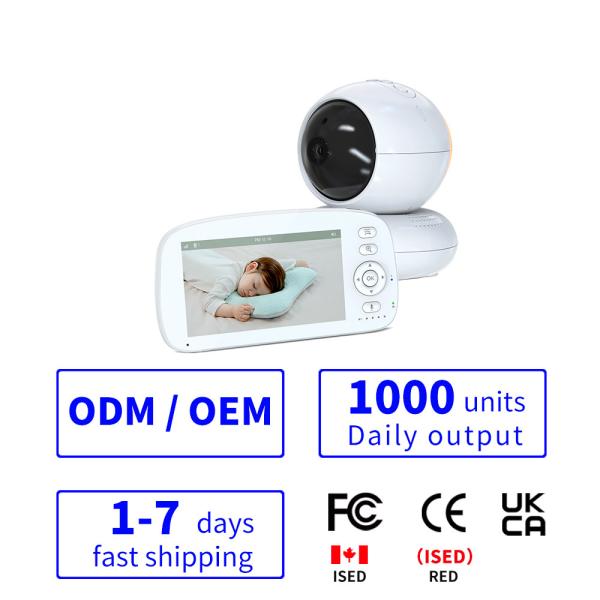 HD Baby Monitor with 940nm IR Night Vision and 720p Resolution