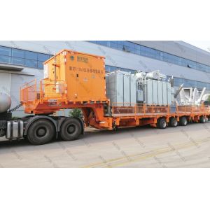 Heavy Machine Transport Hydraulic Modular Trailer With Detachable Gooseneck