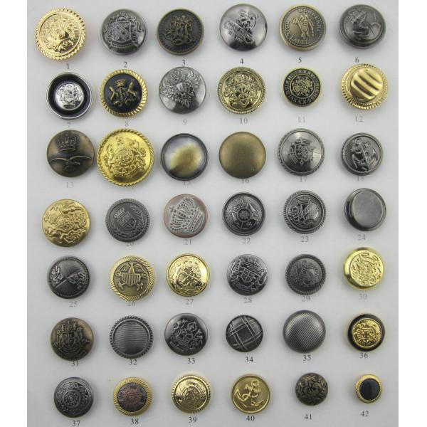 Wholesale metal sewing button custom logo brass buttons