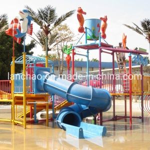 Oxidation Resistant Aquatic Playground Equipment With Open Straight Water Slide