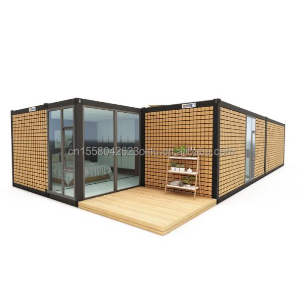 Buy Steel Frame Galvanized Steel Bending 180g 20ft 40ft Prefab Home with Modern Container Design and Wave Sandwich Panel Walls at wholesale prices