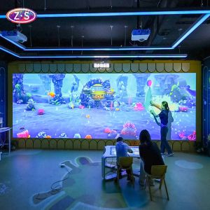 Quality Multiplayer AR Interactive Games Projection Immersive Interactive Wall Drawing for sale