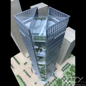 1/200 Shenzhen Qianhai Financial Holdings Building Conceptual Model