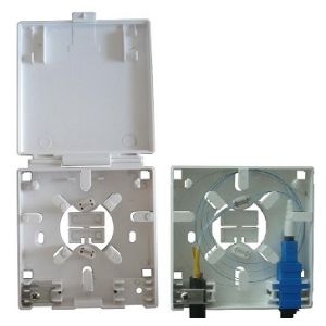 Socket Fiber Optic Termination Box 86×86×27 Mm For FTTH / FTTO / FTTD