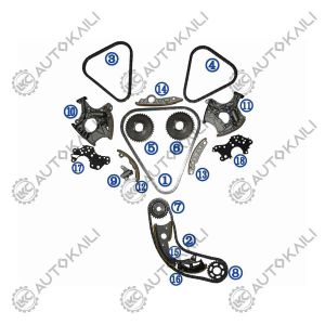 Quality Timing Chain Kit For AUDI/VW AUDI A6 4F2,C6 2.4 2393CC 133KW 177PS 2004.5-2008.10 06E109229F 106L for sale