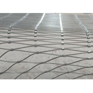 Fence Balustrade Or Railing Wire Rope Mesh Ferrule 3.0 Mm Wire 300*300mm