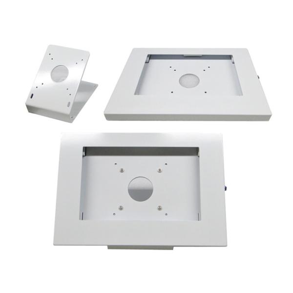 Powder Coated Cold Rolled Steel Tablet Security Kiosk Rugged Metal Ipad Kiosk
