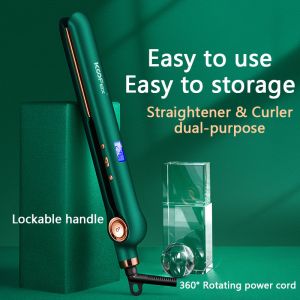 China 28cm PTC Heating 2 In 1 Flat Iron Hair Straightener Ceramic Floating Plate on sale