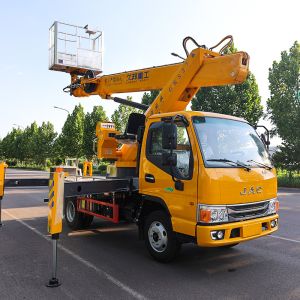 27m Remote control crane bucket lift aerial work platform truck elevator for