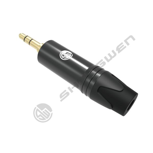 TRS Metal 3.5 mm Jack Plug Through Hole Audio Jack Connector 1 Contact Jack Connector Cable Plug Audio 3.5mm 1/4 Mono