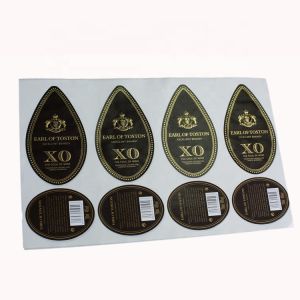 Glossy Rolled Self Adhesive Wine Bottle Label Printing Waterproof