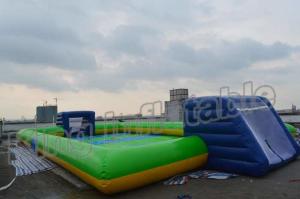 Quality Giant Soap Water Football Field Inflatable Soccer Field for Sale for sale