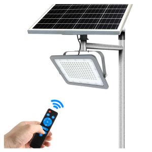 Die Cast Aluminum Landscape Solar Flood Light 100W High Brightness