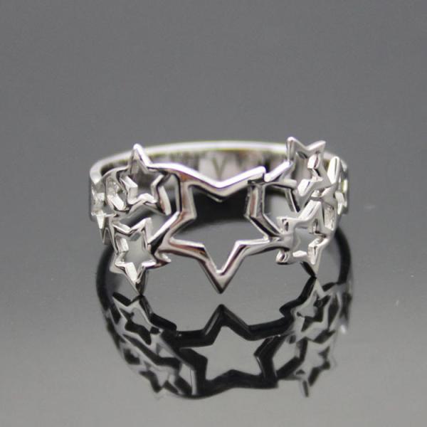 Buy 925 Sterling Silver Star Ring(R76) at wholesale prices