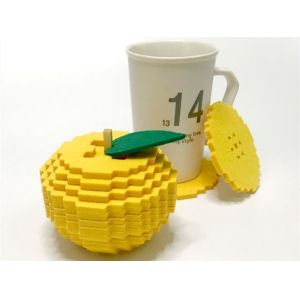 Quality 100% Recycled Felt Coasters Multifunctional For All Cups / Glasses / Mugs for sale