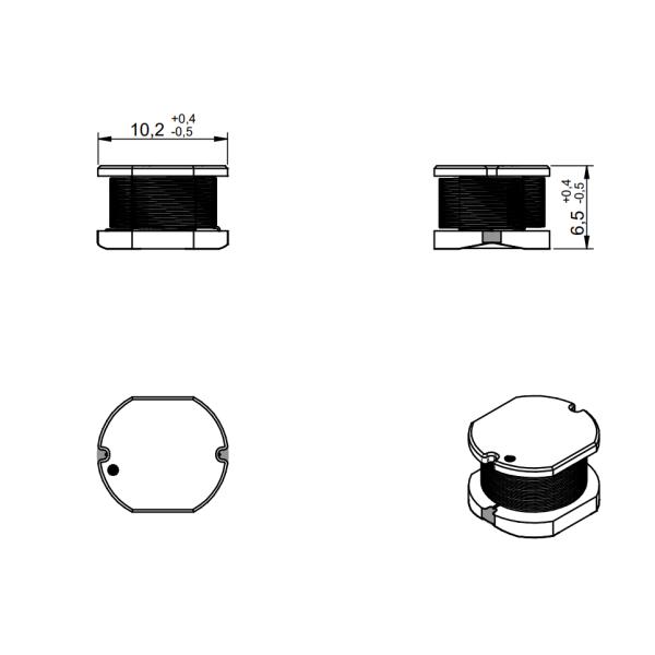 744776381 ASI SMT SMD Wire Wound Inductor for ASI-applications
