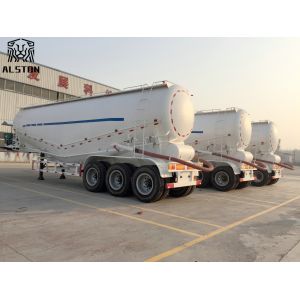 Pneumatic Tri Axle 45cbm Bulk Cement Trailer 60T 70T