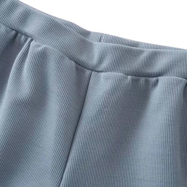 Solid color thread loose waist Loose sport summer thin casual shorts beach pants for ladies