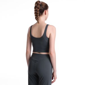 Sash sexy sports lingerie women gather breathable widened hem yoga sports bra