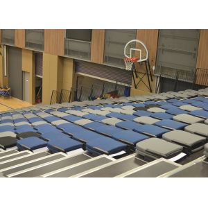 China Telescopic Retractable Stadium Seating Fabric Upholstery For Exercise Venues on sale